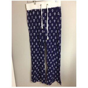Margaret Josephs Lounge Sleep Pants Pajama Anchor Print Size SX